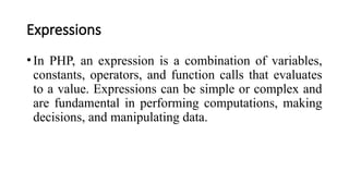 PHP Epressions and types of expressions.html