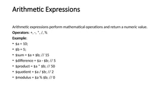 PHP Epressions and types of expressions.html