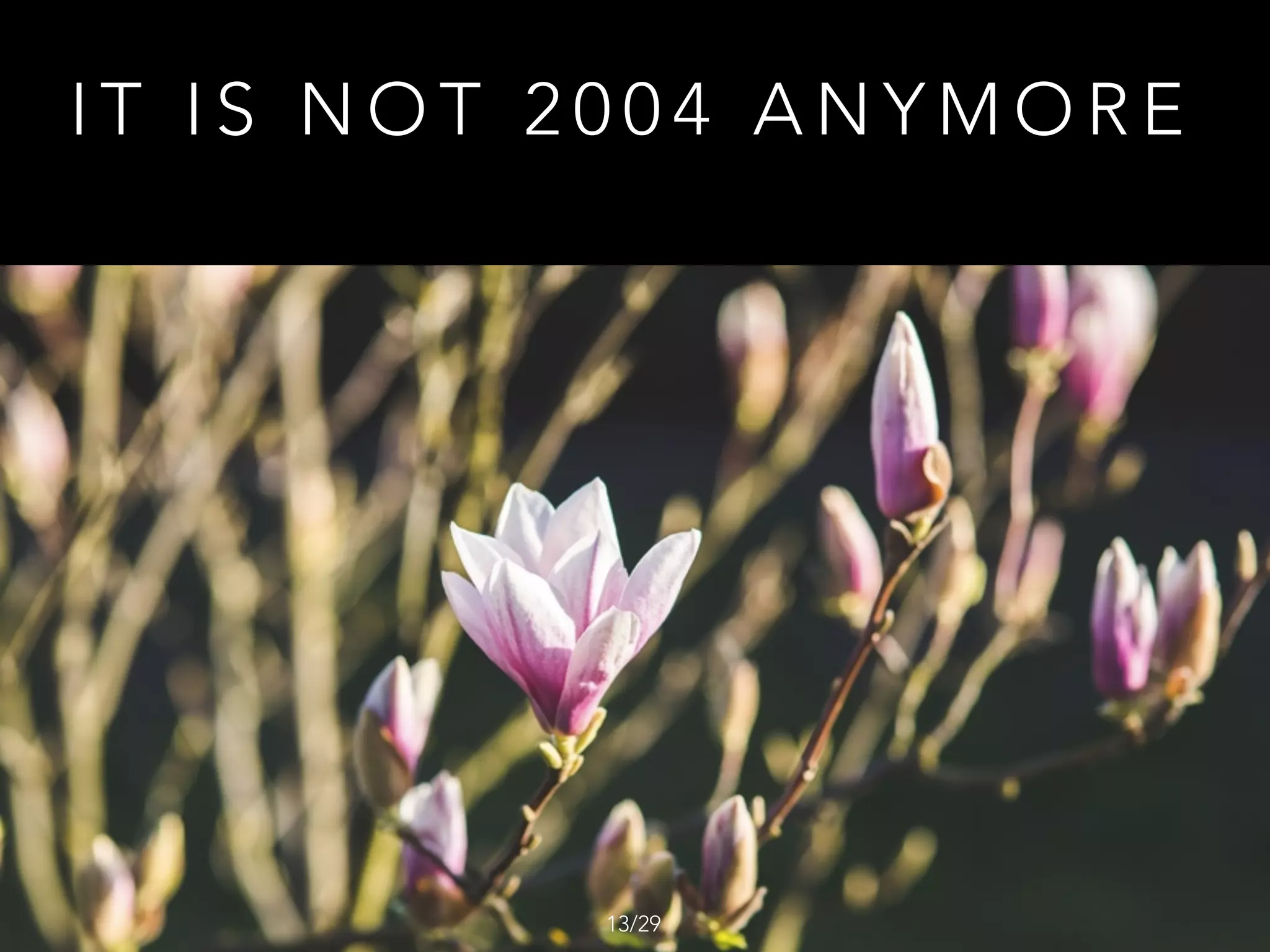 I T I S N O T 2 0 0 4 A N Y M O R E
/2913
 