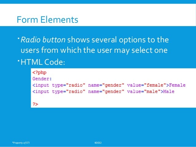 Php forms