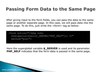 PHP Form Validation Technique | PPTX | Internet for Beginners | Internet
