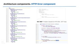 Architecture components. HTTP Error component
RFC 7807 - Problem Details for HTTP APIs - IETF Tools
 