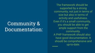 PHP Frameworks | PPTX