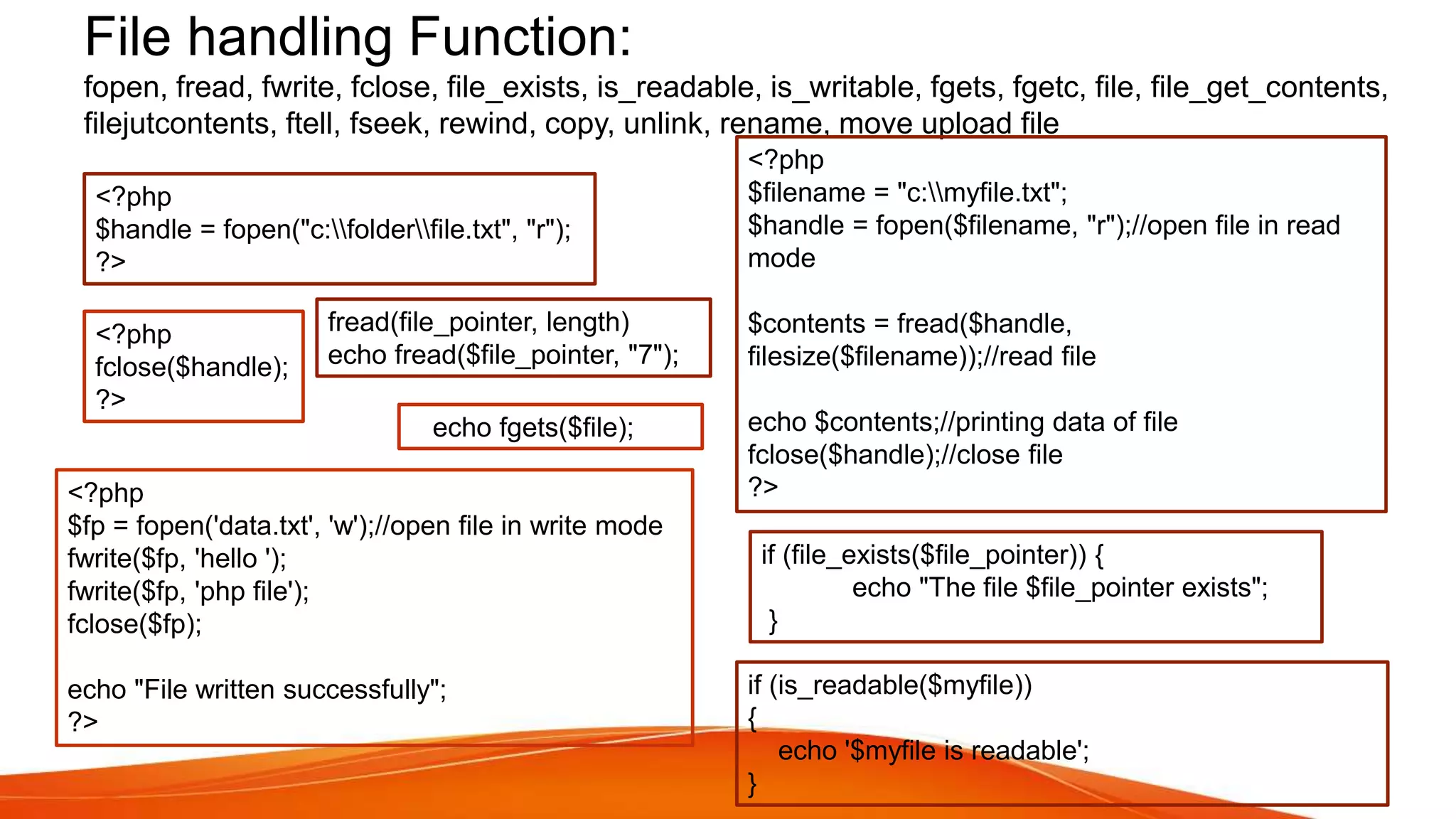 Php functions | PPTX