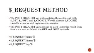 Form Handling using PHP | PPTX