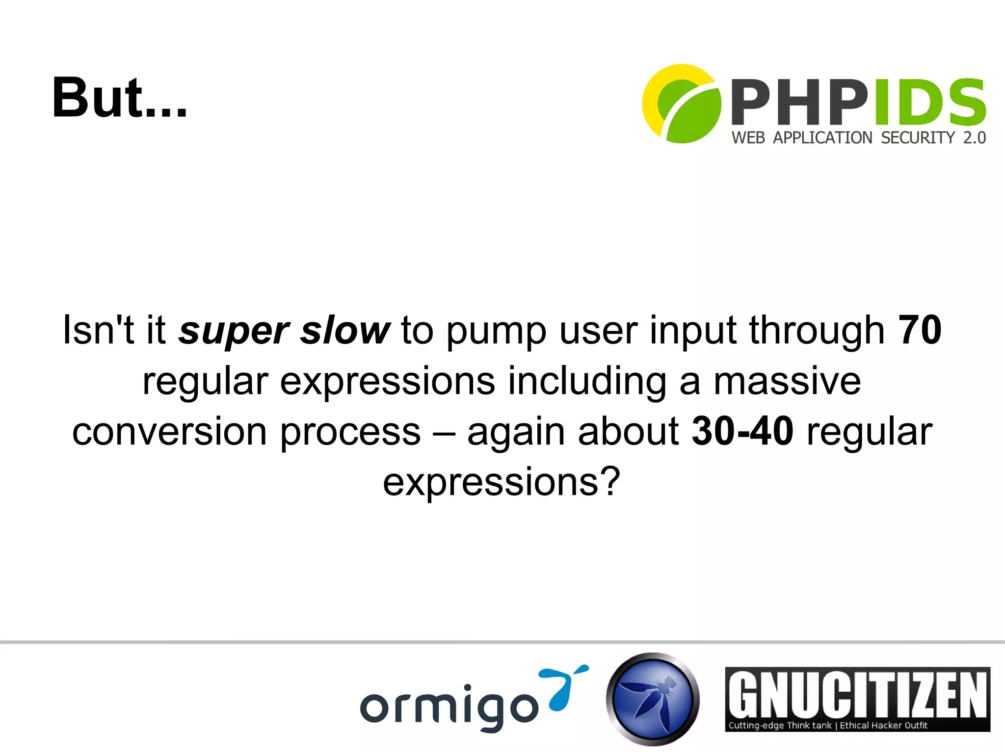 OWASP PHPIDS talk slides