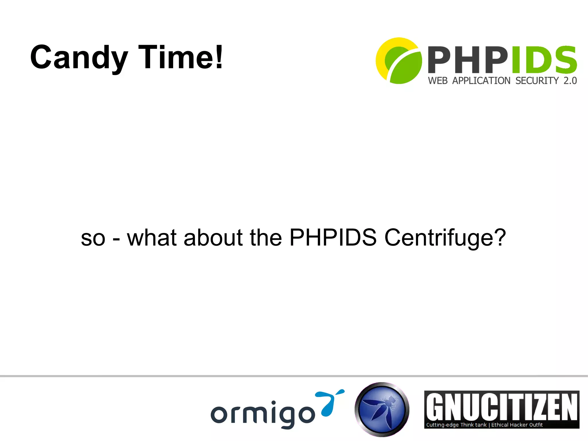 OWASP PHPIDS talk slides