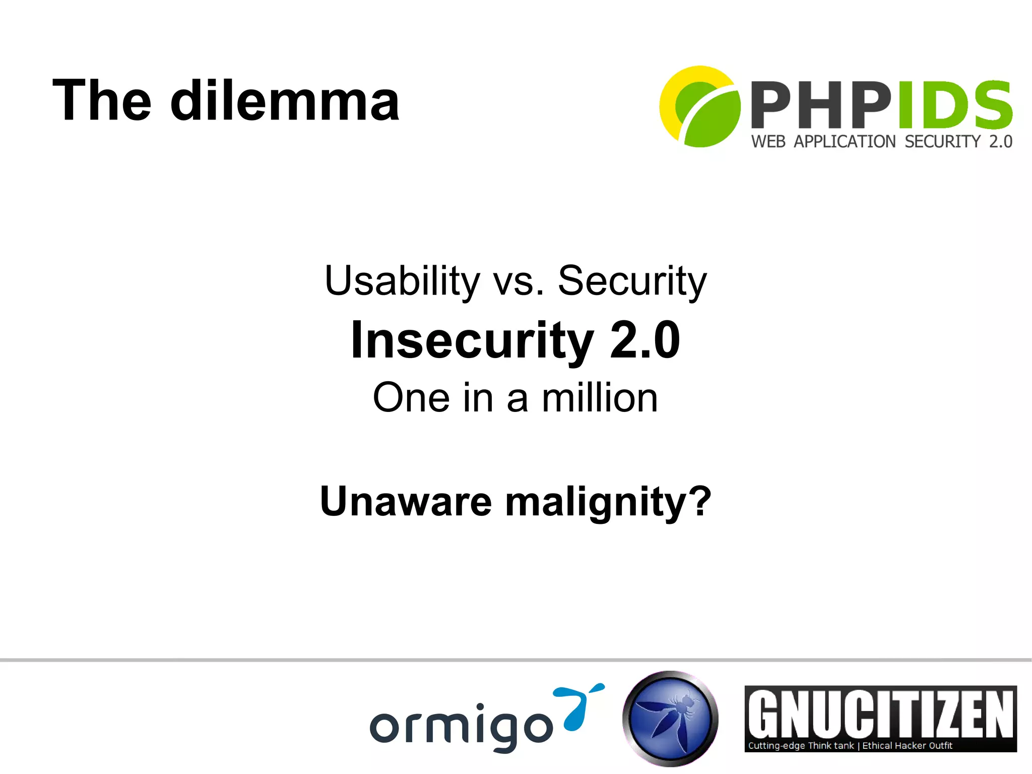 OWASP PHPIDS talk slides