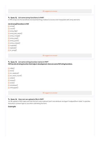 Php Interview Questions | PDF