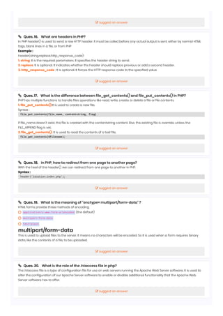 Php Interview Questions | PDF
