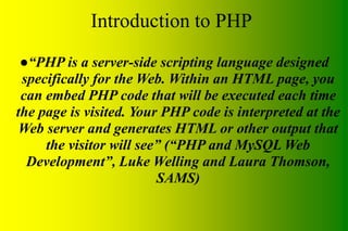 Php introduction | PPT