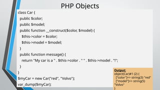 introduction to PHP and database connectivity | PPTX