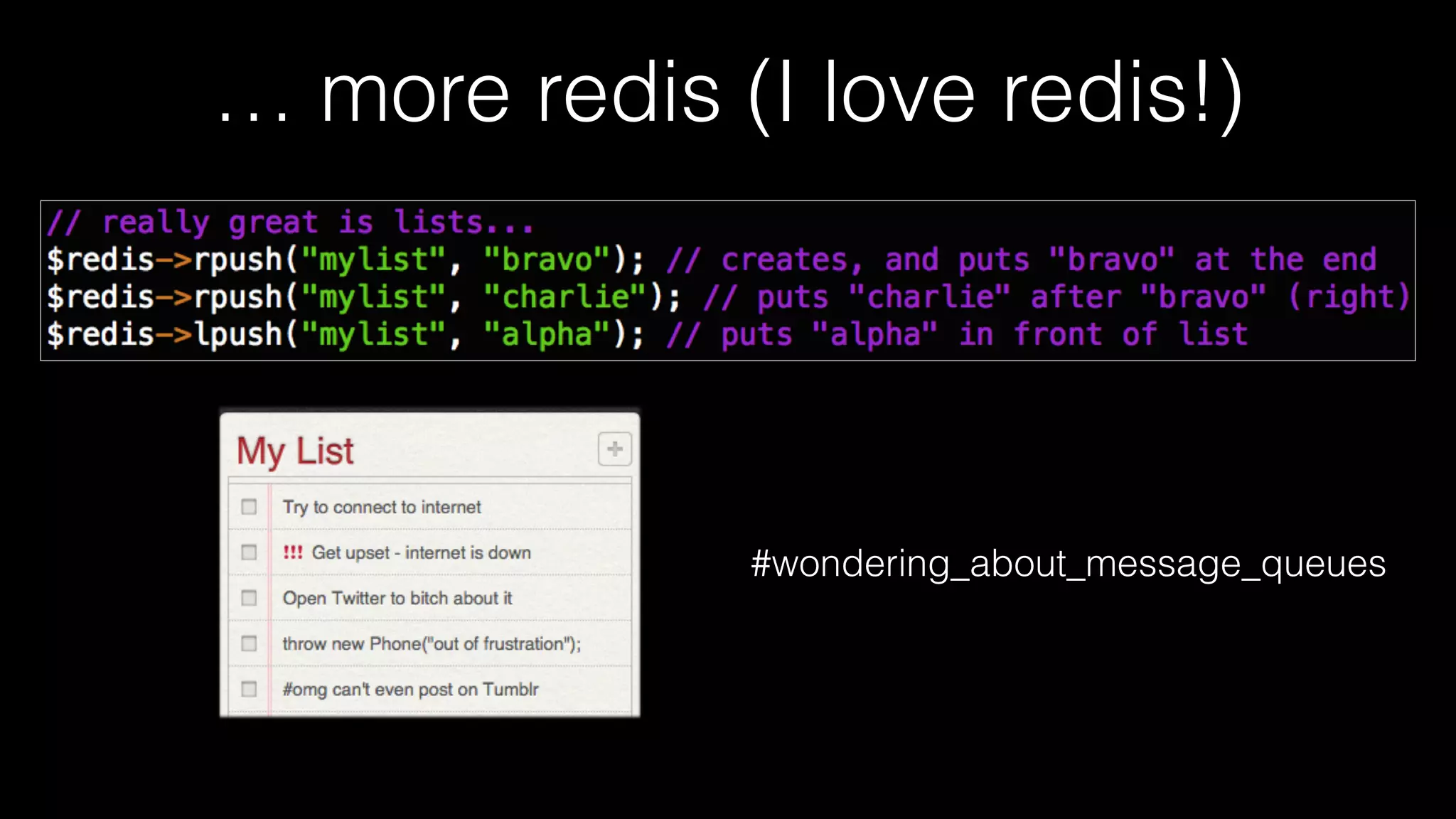 … more redis (I love redis!)
#wondering_about_message_queues
 