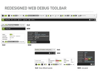 REDESIGNED WEB DEBUG TOOLBAR
 