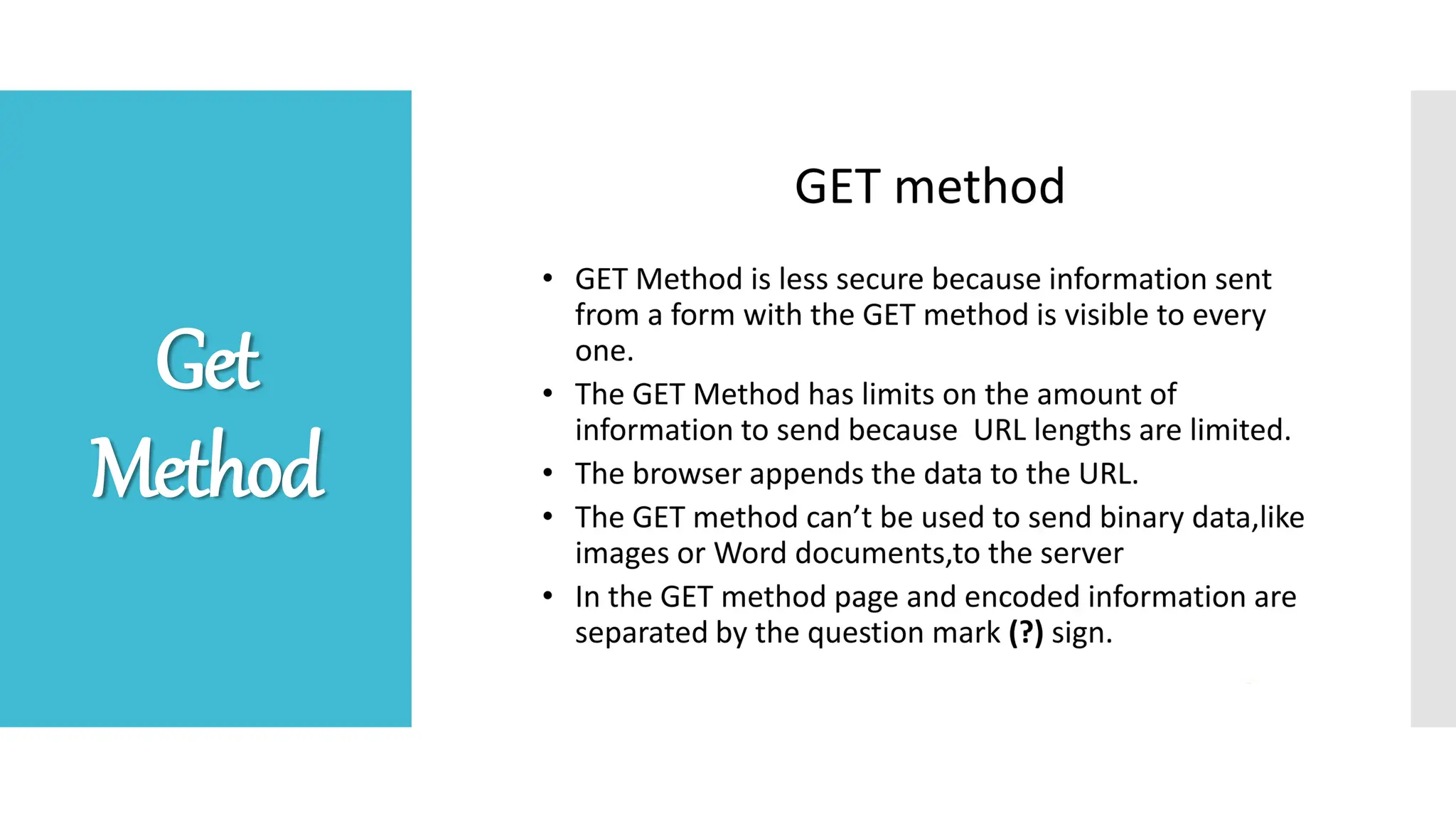 Get
Method
 