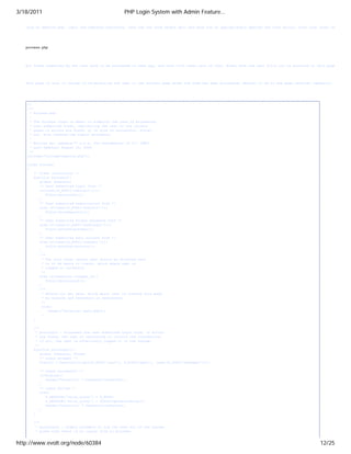 Php login system with admin features evolt | PDF