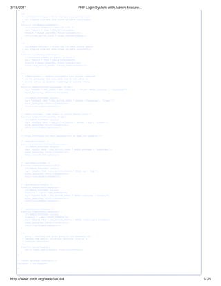 Php login system with admin features evolt | PDF