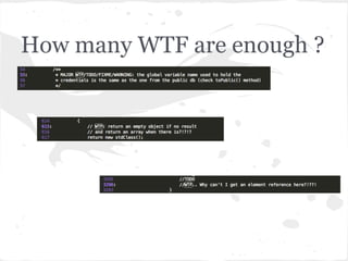 How many WTF are enough ?
 
