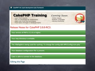 CakePHP 2.0.0 RC3
 