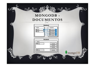 MONGODB -
DOCUMENTOS
 