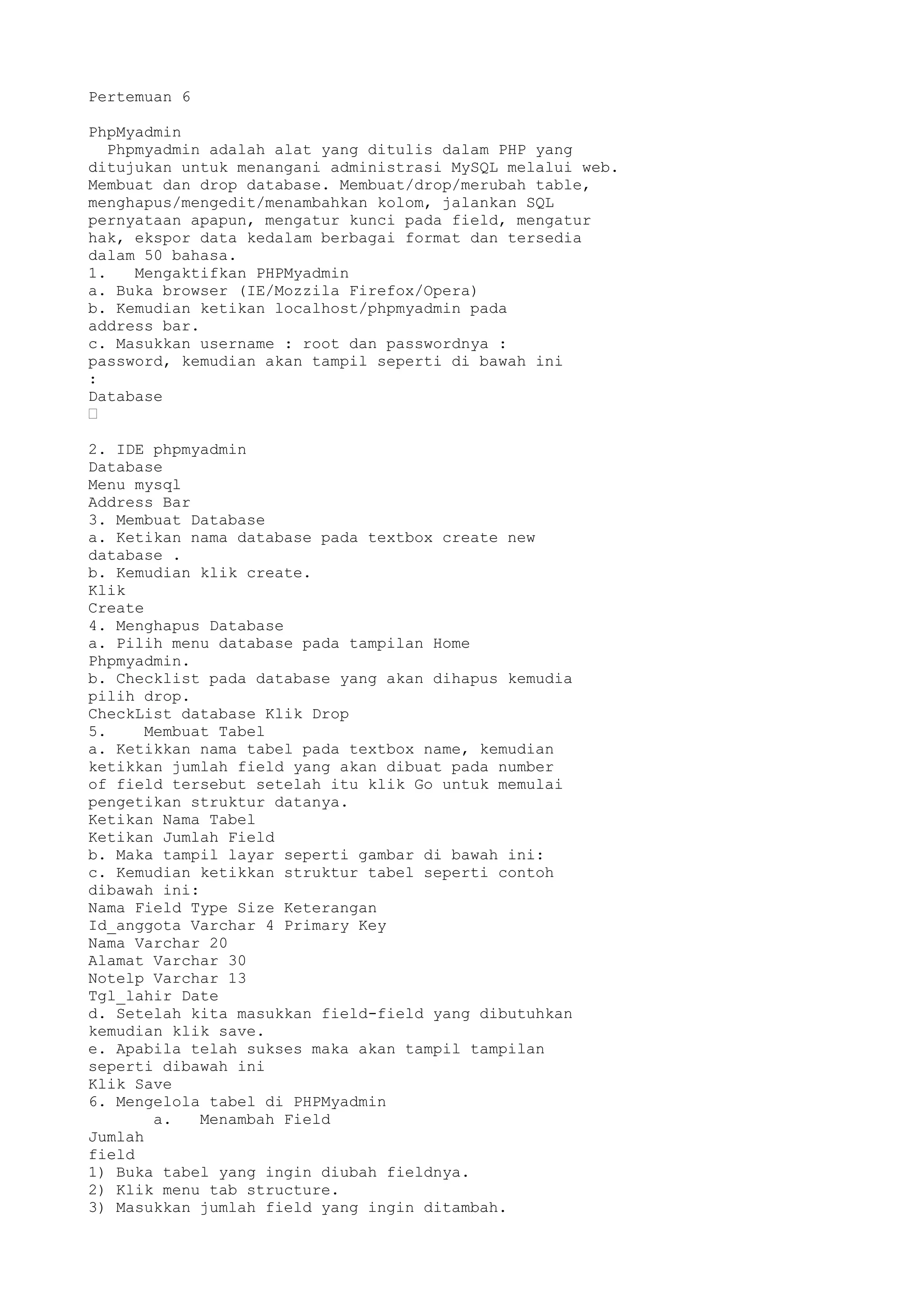 Phpmyadmin | PDF