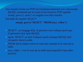 Exemple de connexion