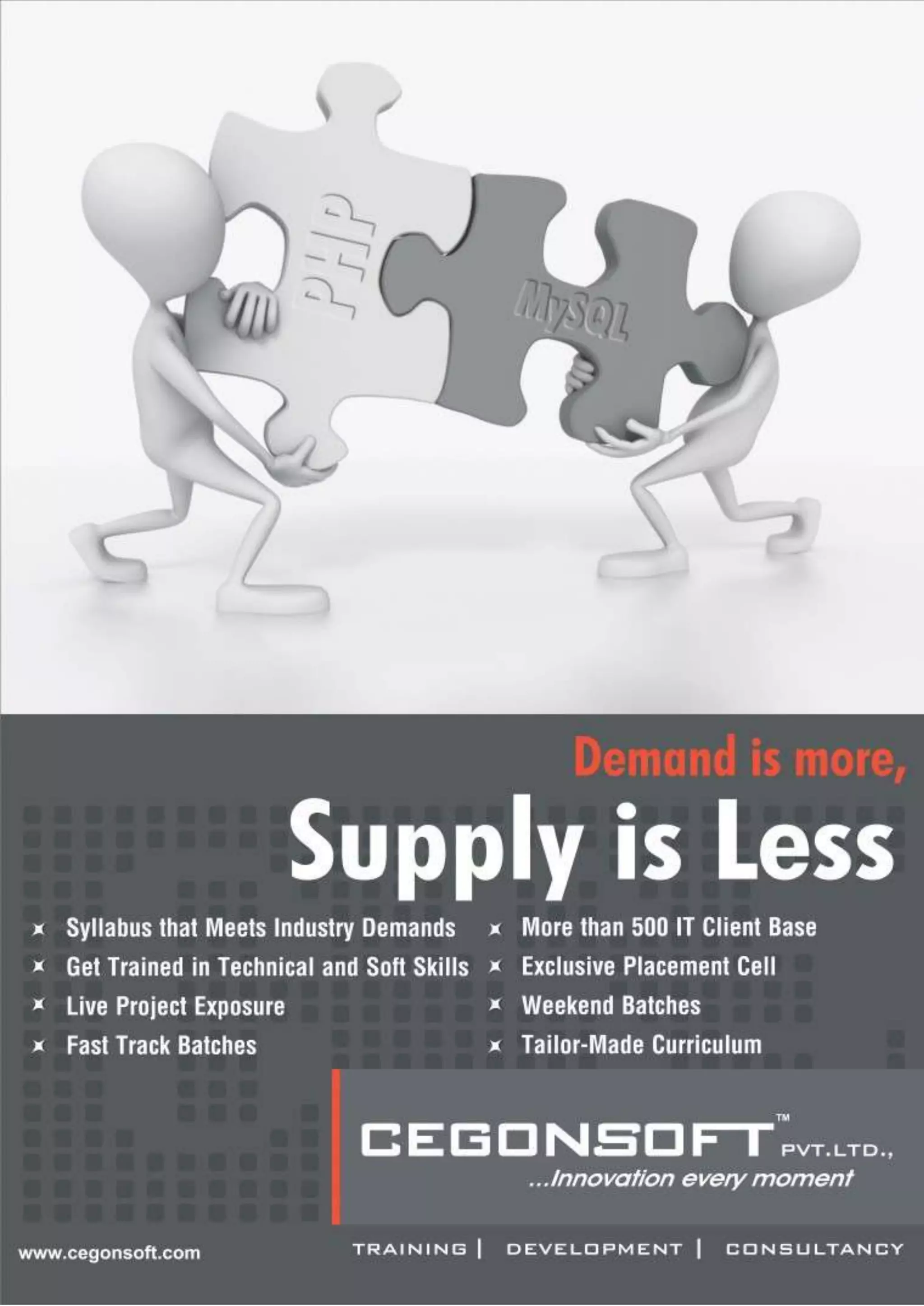 Cegonsoft PHP training institute in Bnaglaore | PDF