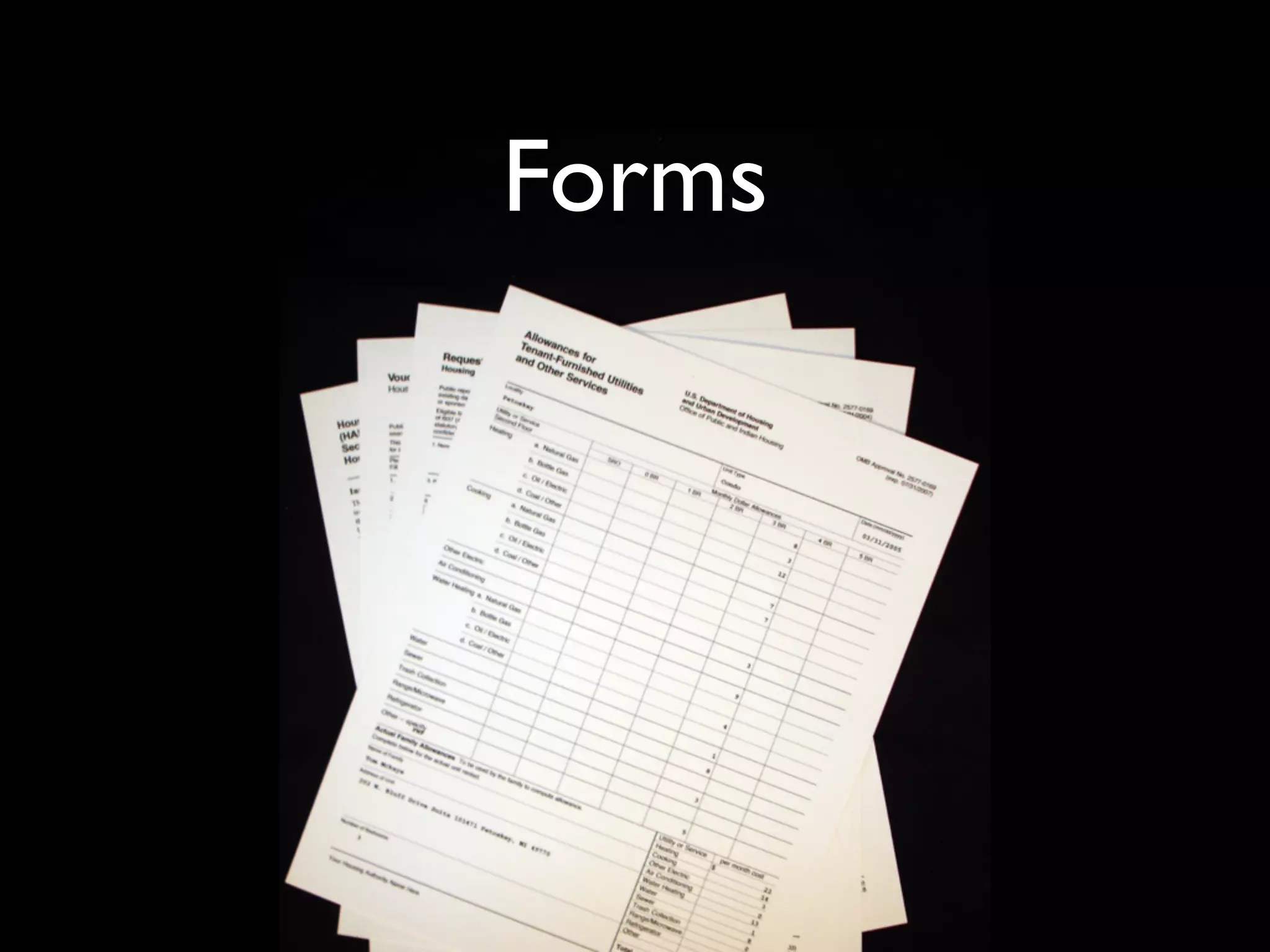 Forms
 