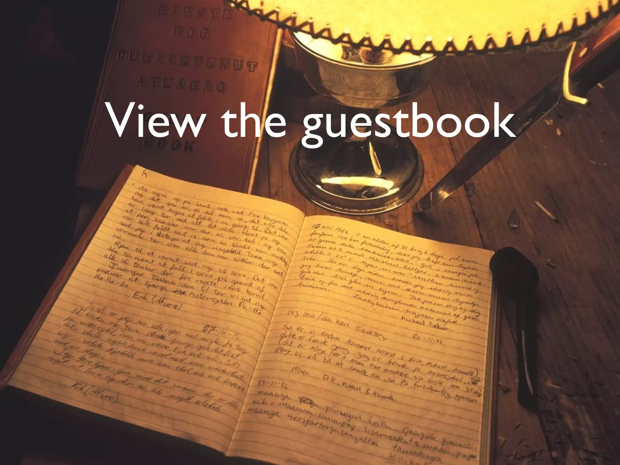 View the guestbook
 