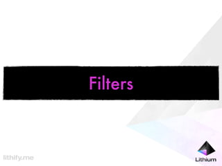 Filters
 