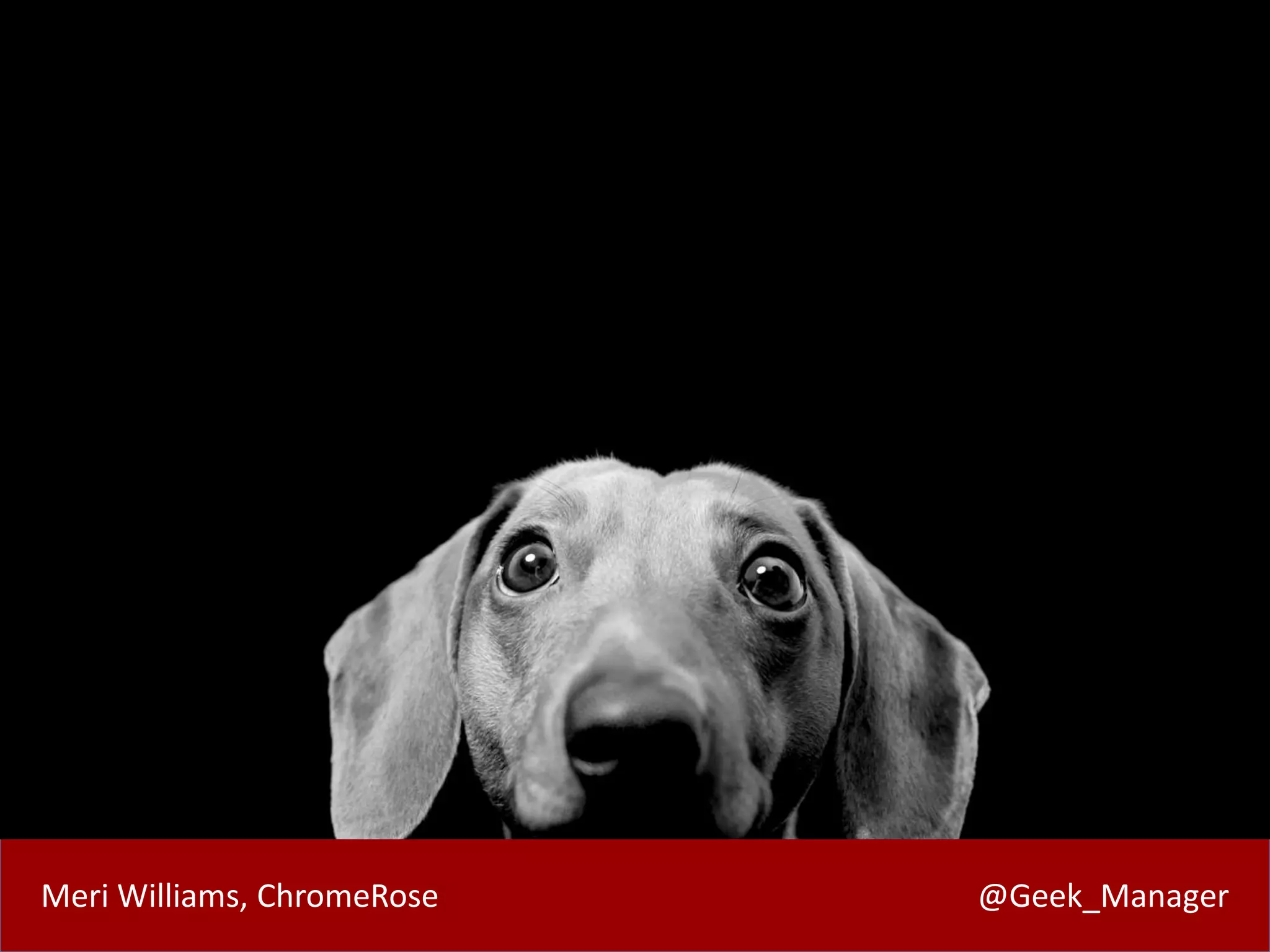 Meri Williams, ChromeRose @Geek_Manager
 