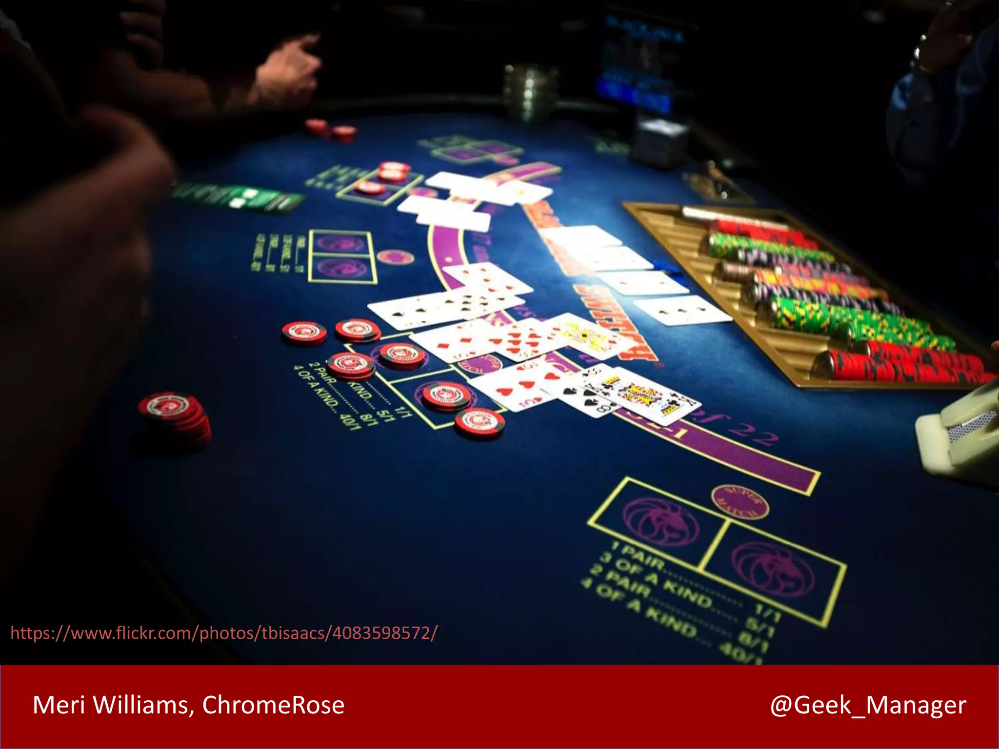 Meri Williams, ChromeRose @Geek_Manager
https://www.flickr.com/photos/tbisaacs/4083598572/
 