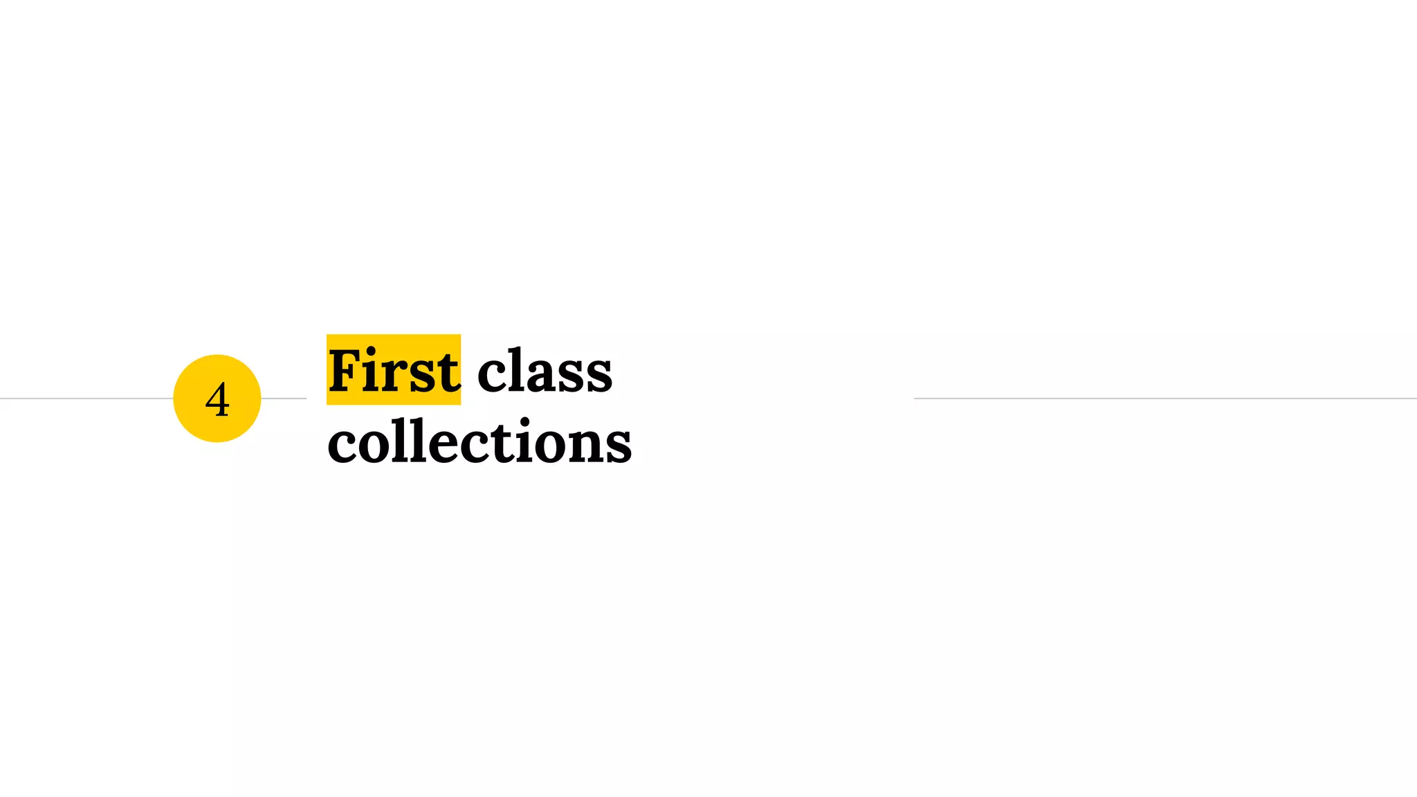 First class collections 4 