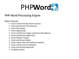 What is PHPOffice? | PPTX