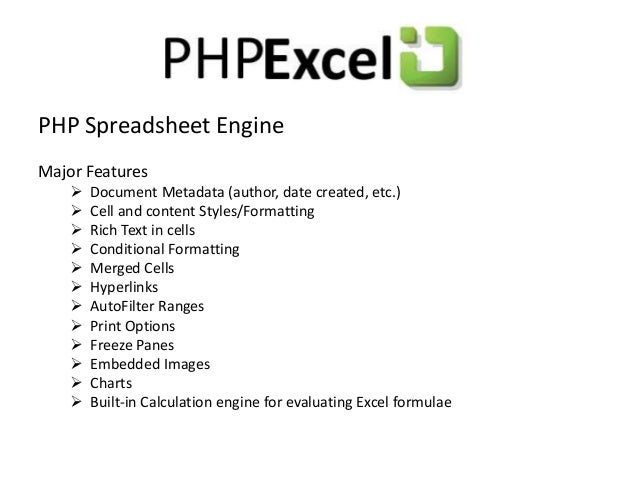 Phpexcel Chart Documentation