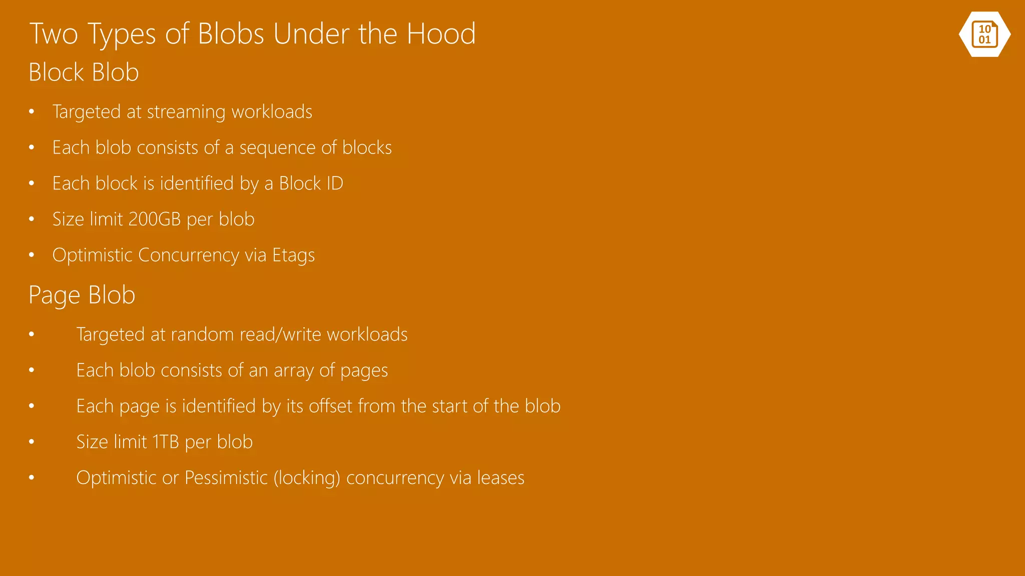 Two Types of Blobs Under the Hood
 