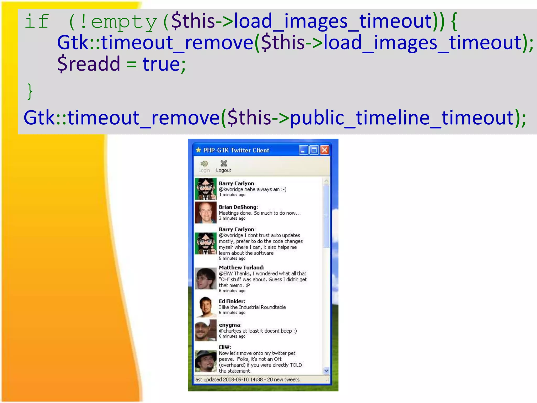 if (!empty($this->load_images_timeout)) { Gtk::timeout_remove($this->load_images_timeout); $readd = true; } Gtk::timeout_remove($this->public_timeline_timeout); 