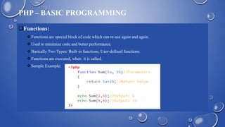 Introduction to PHP OOP | PPTX