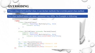 Introduction to PHP OOP | PPTX