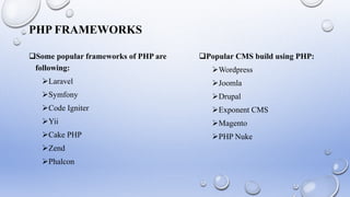 Introduction to PHP OOP | PPTX