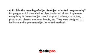 Php oops interview questions | PDF