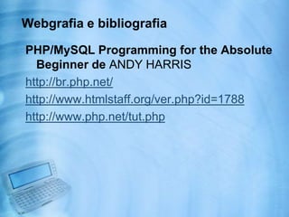 Tipos de variáveis – números (2)Exemplos$a = 16; $b = 30; $sum = $a + $b; echo$sum; 46