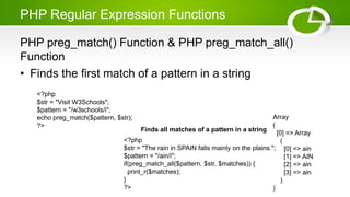 Php pattern matching | PPTX | Programming Languages | Computing