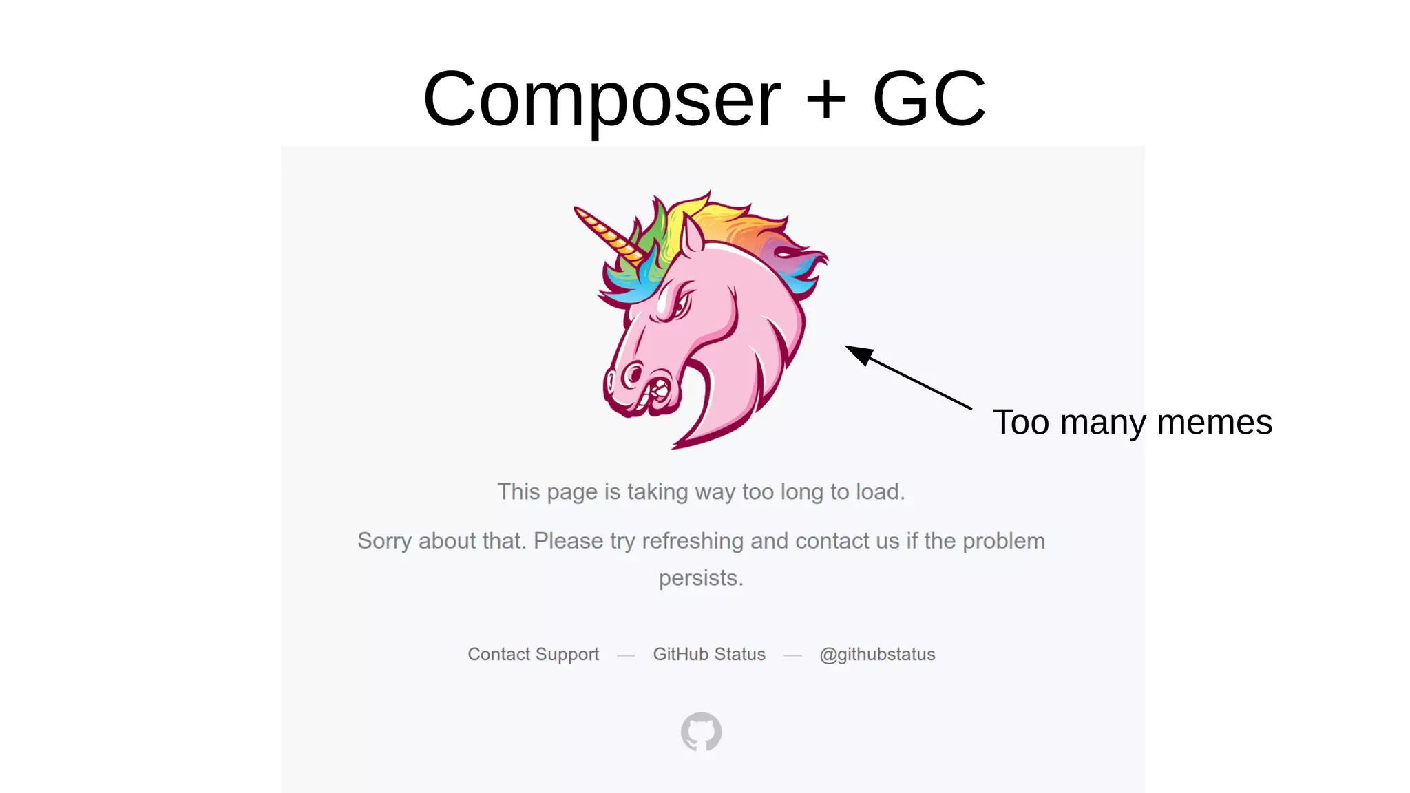 Composer + GC
Too many memes
 
