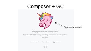 Composer + GC
Too many memes
 