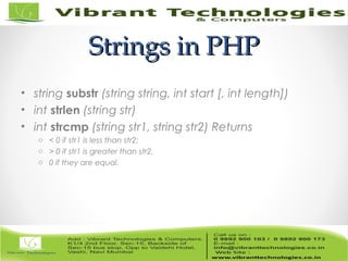 PHP - Introduction to String Handling | PPT
