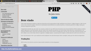 http://br.phptherightway.com
 