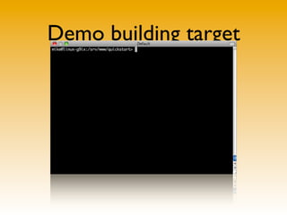 Demo building target
 