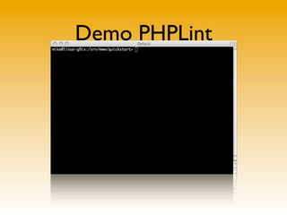 Demo PHPLint
 