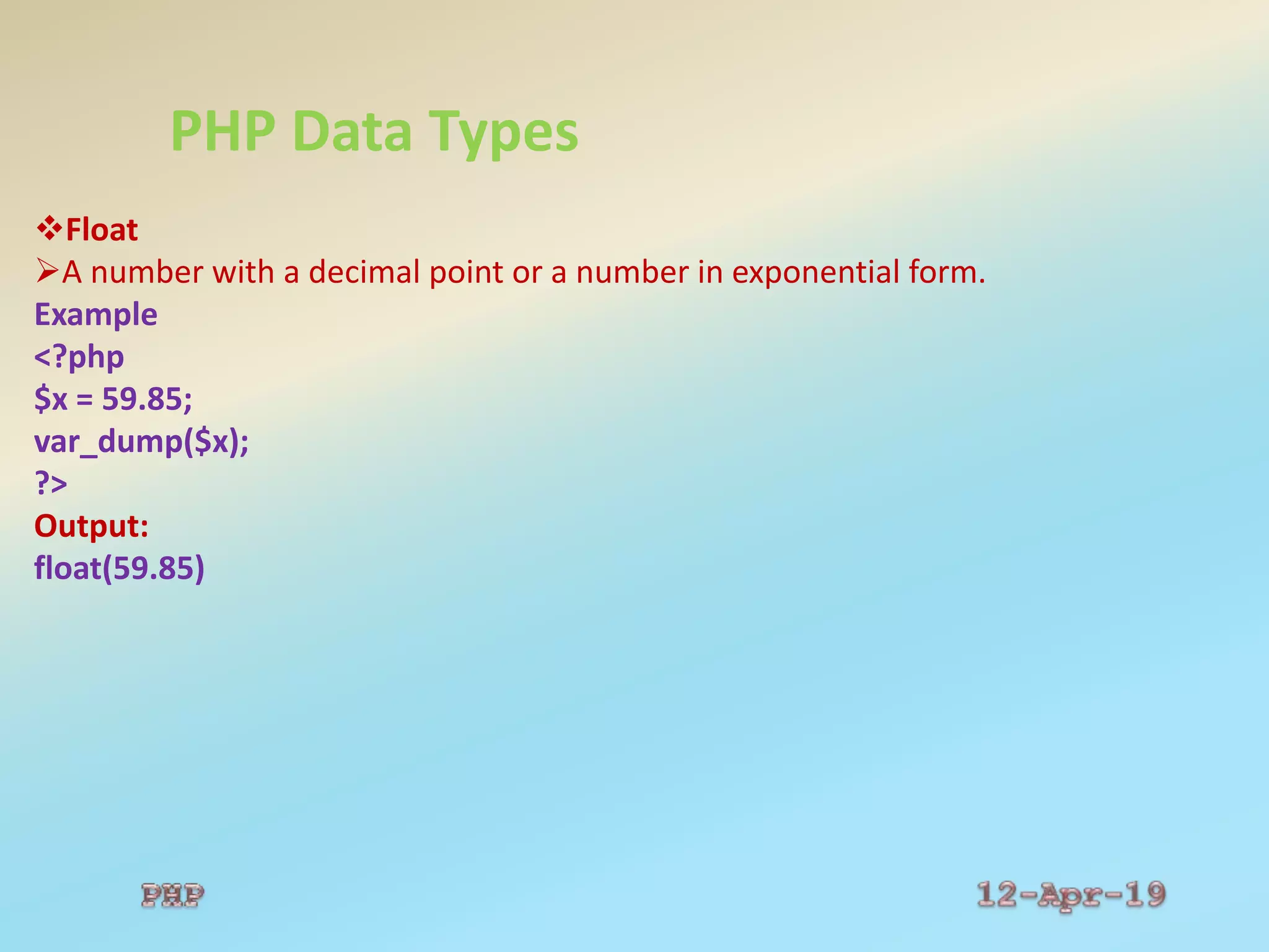 PHP Basics | PPT